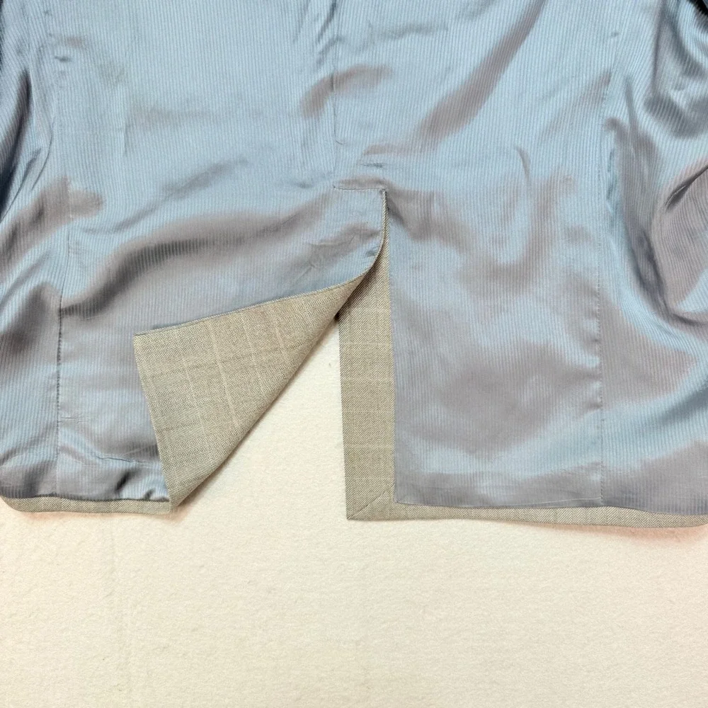 Pendleton Wool Blazer Herringbone Plaid Two Button‎ Sport Coat 42 Short,Business